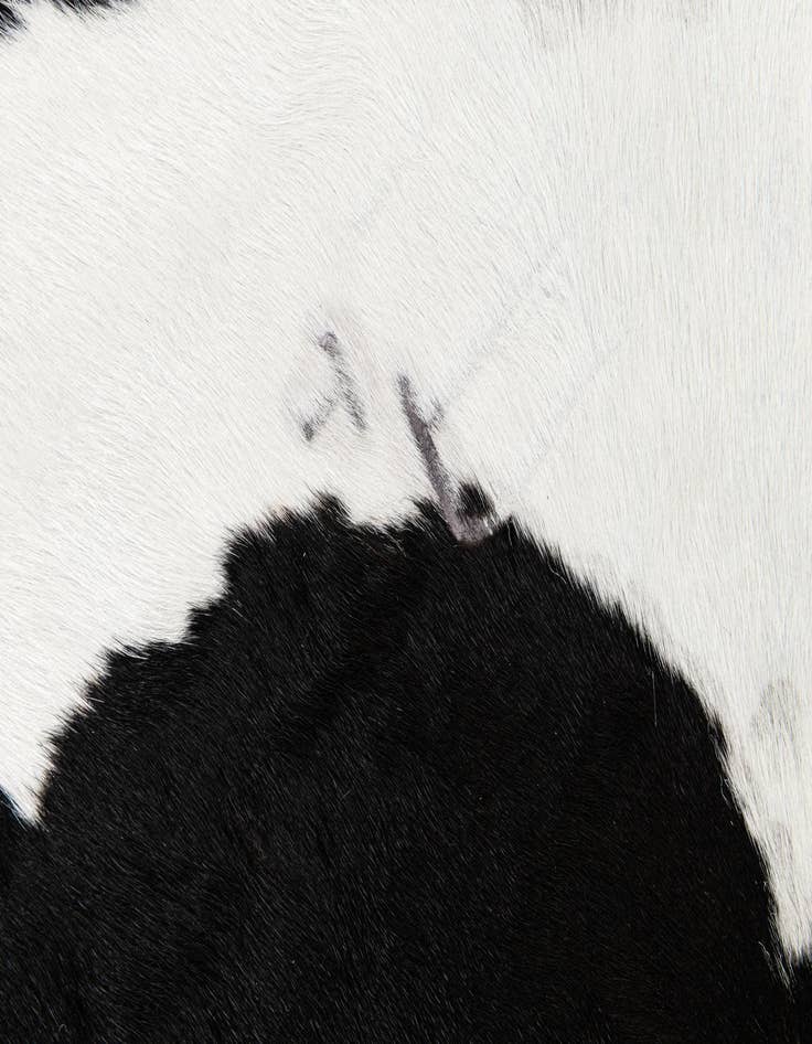 Detail image of 6' 2 x 6' 10 Cowhide Leather Rug