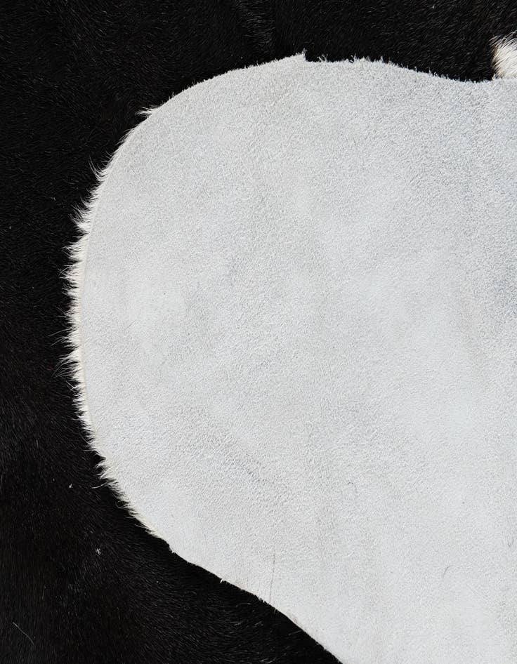 Detail image of 6' 2 x 6' 10 Cowhide Leather Rug