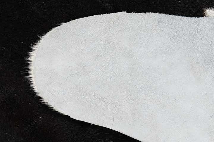 6' 2 x 6' 10 Cowhide Leather Rug