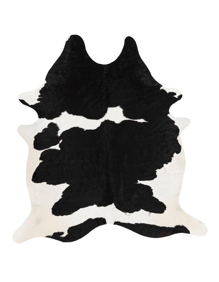 Detail image of 6' 2 x 6' 10 Cowhide Leather Rug