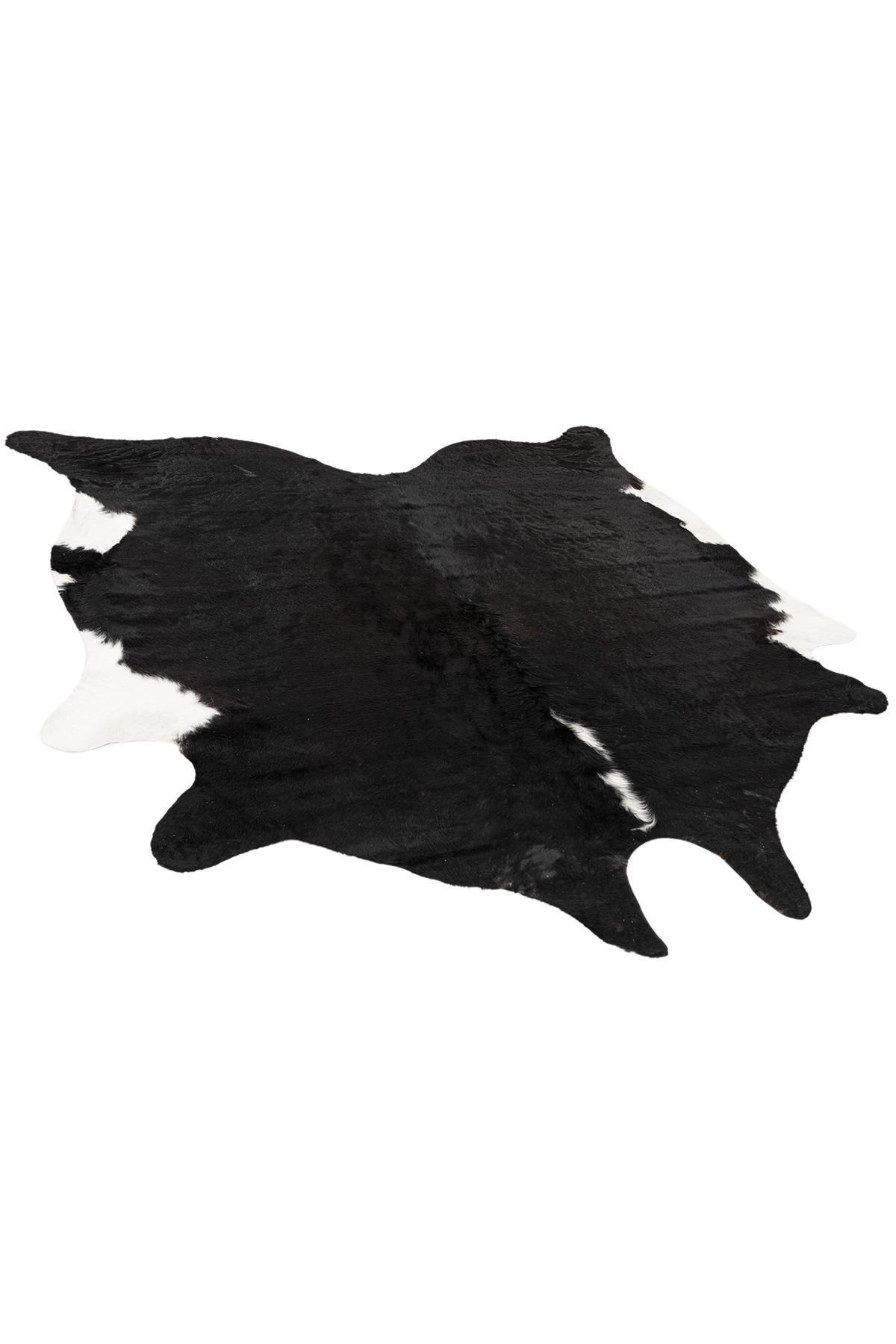 6' 2 x 6' 8 Cowhide Leather Rug