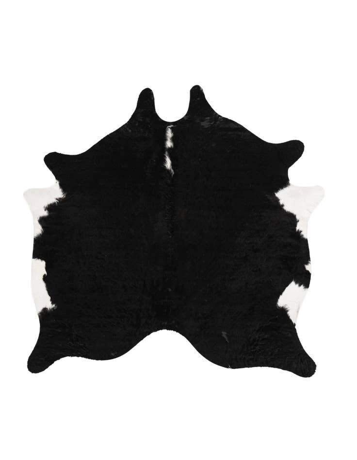 Detail image of 6' 2 x 6' 8 Cowhide Leather Rug