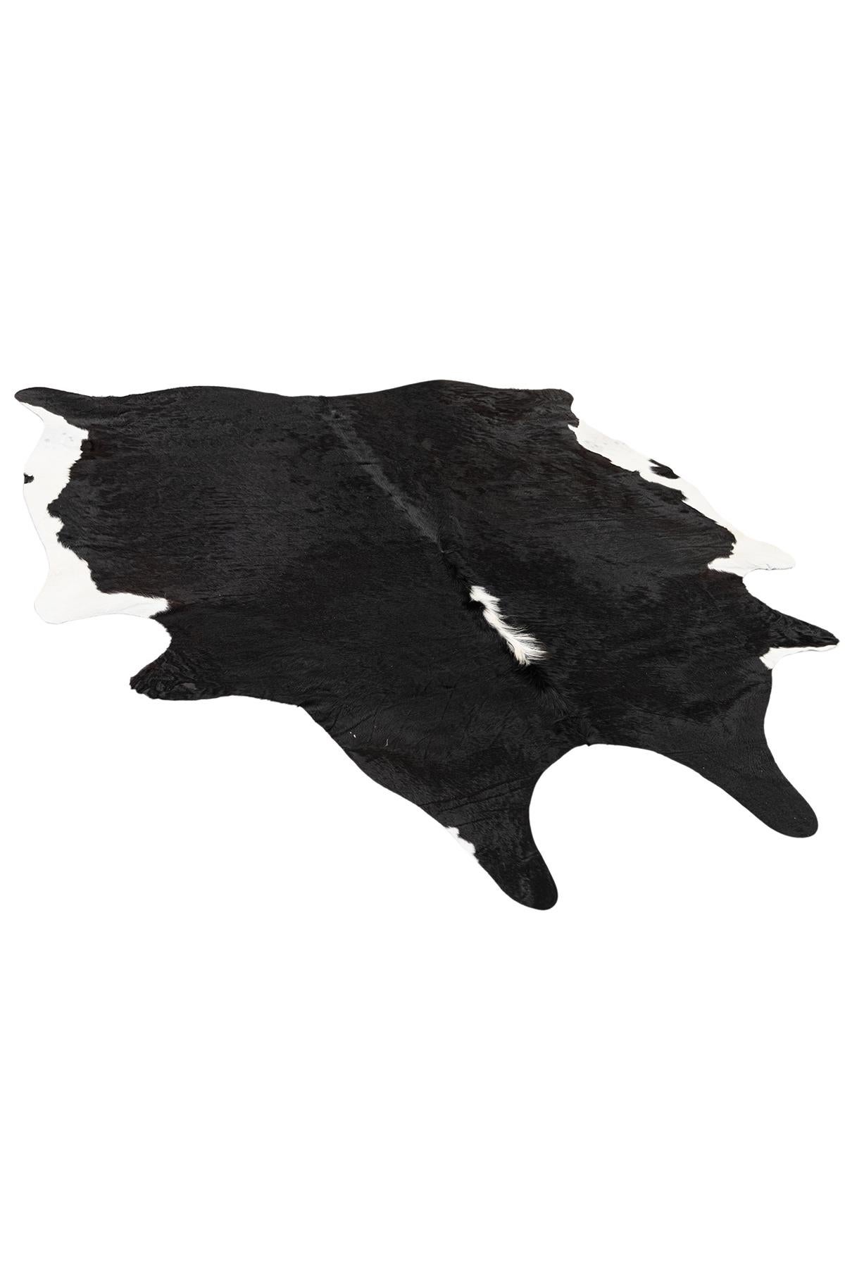 5' 6 x 6' 6 Cowhide Leather Rug
