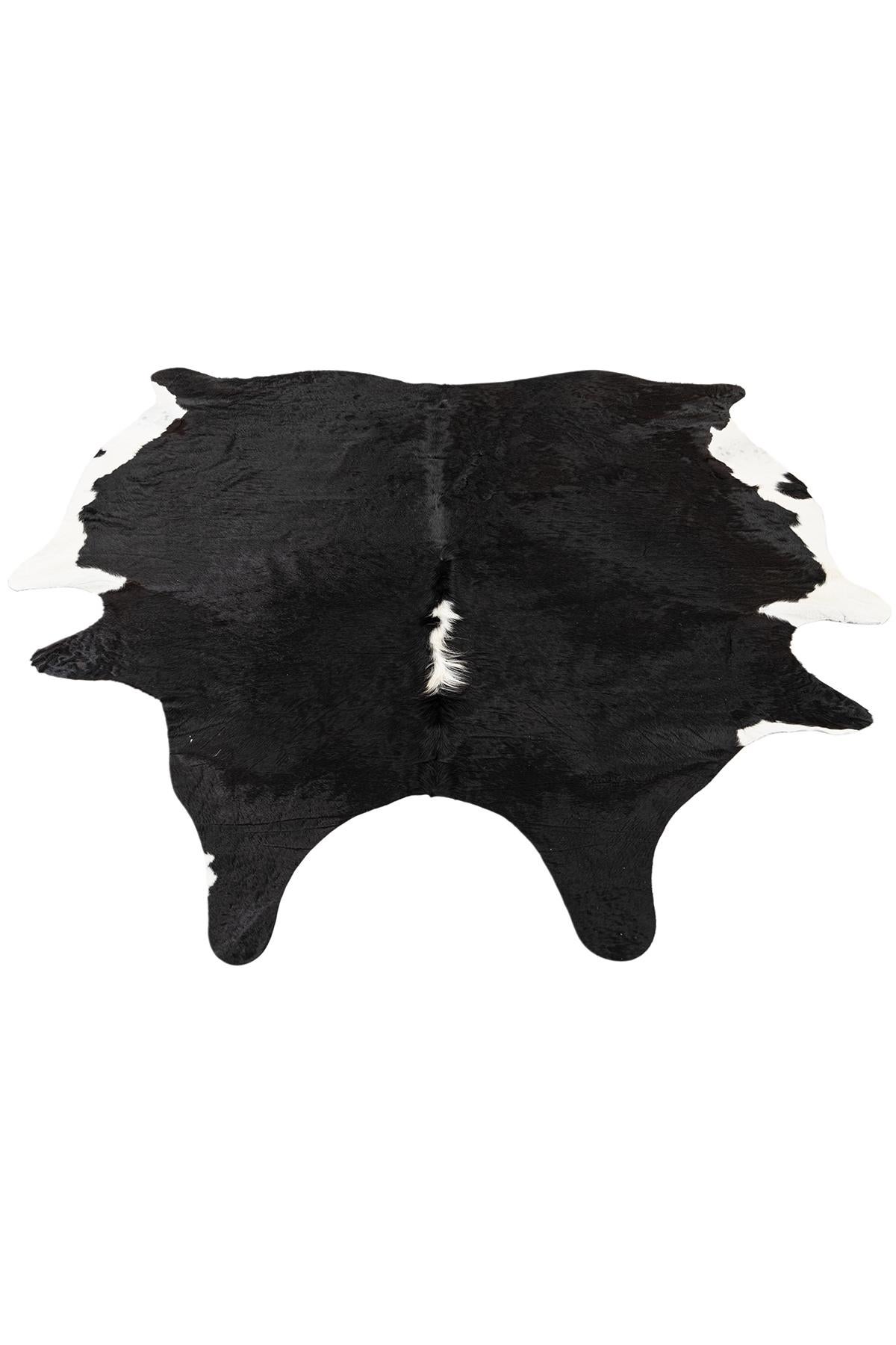 5' 6 x 6' 6 Cowhide Leather Rug