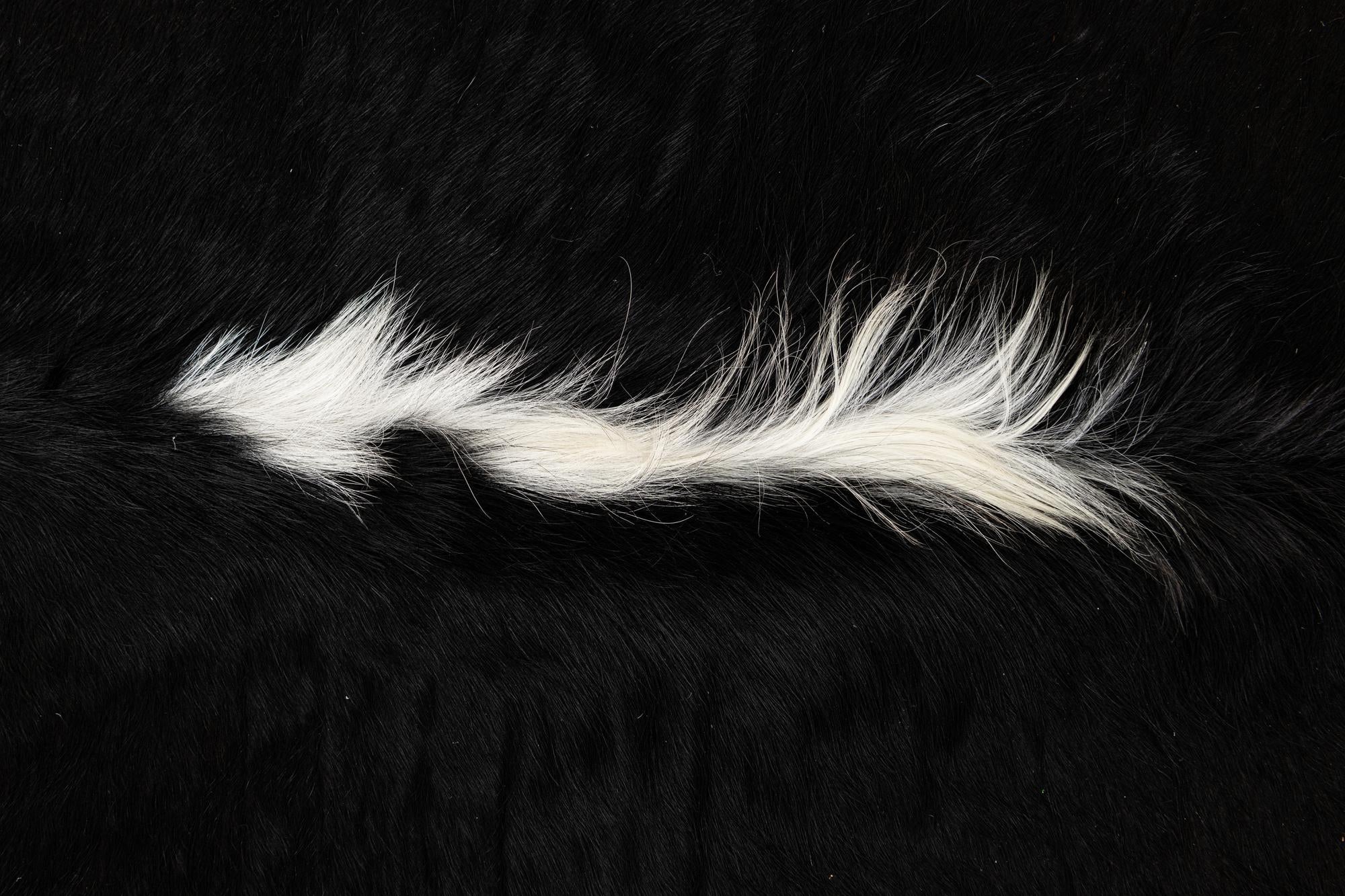 5' 6 x 6' 6 Cowhide Leather Rug