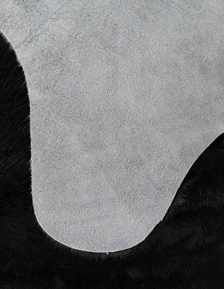 Detail image of 5' 6 x 6' 6 Cowhide Leather Rug