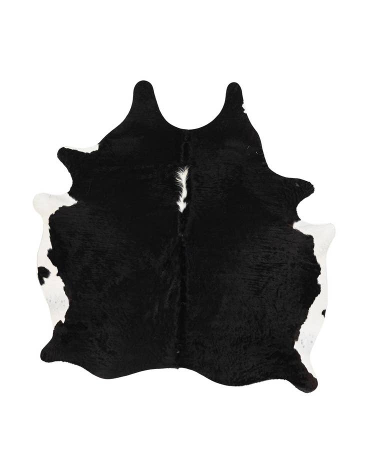 Detail image of 5' 6 x 6' 6 Cowhide Leather Rug