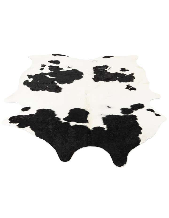6' 5 x 7' 6 Cowhide Leather Rug