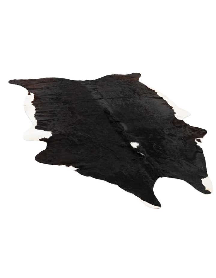 6' 2 x 7' 7 Cowhide Leather Rug