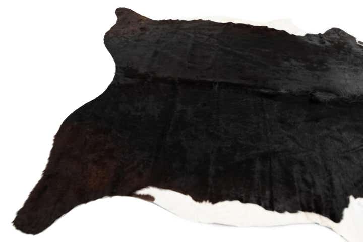 6' 2 x 7' 7 Cowhide Leather Rug
