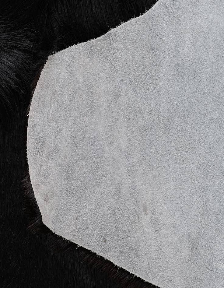 Detail image of 6' 2 x 7' 7 Cowhide Leather Rug