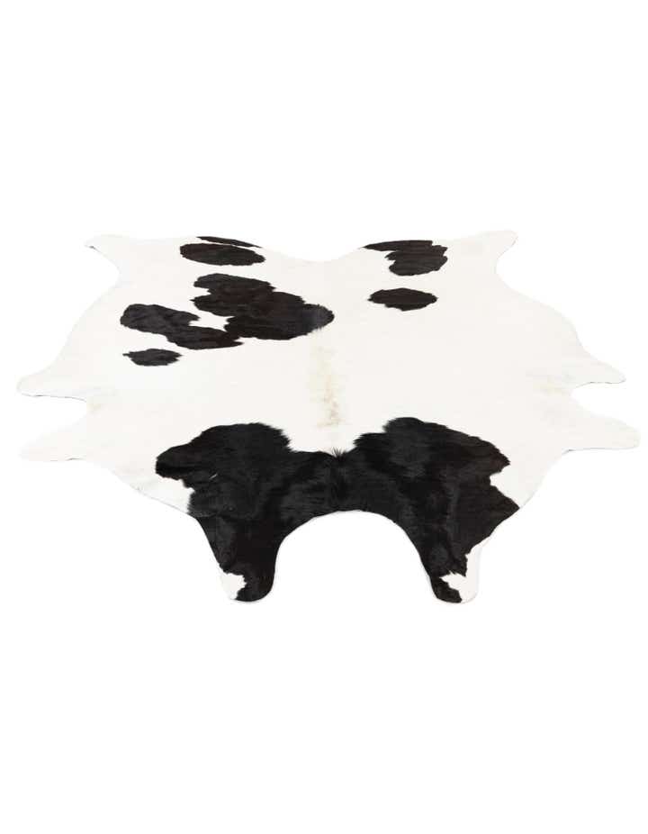 6' 3 x 6' 10 Cowhide Leather Rug