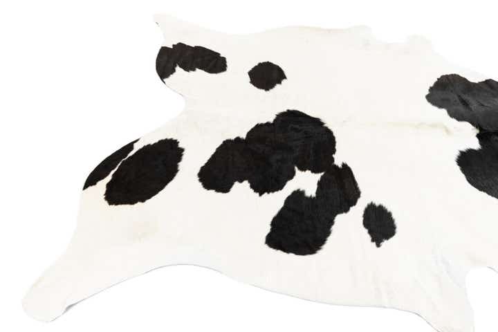 6' 3 x 6' 10 Cowhide Leather Rug