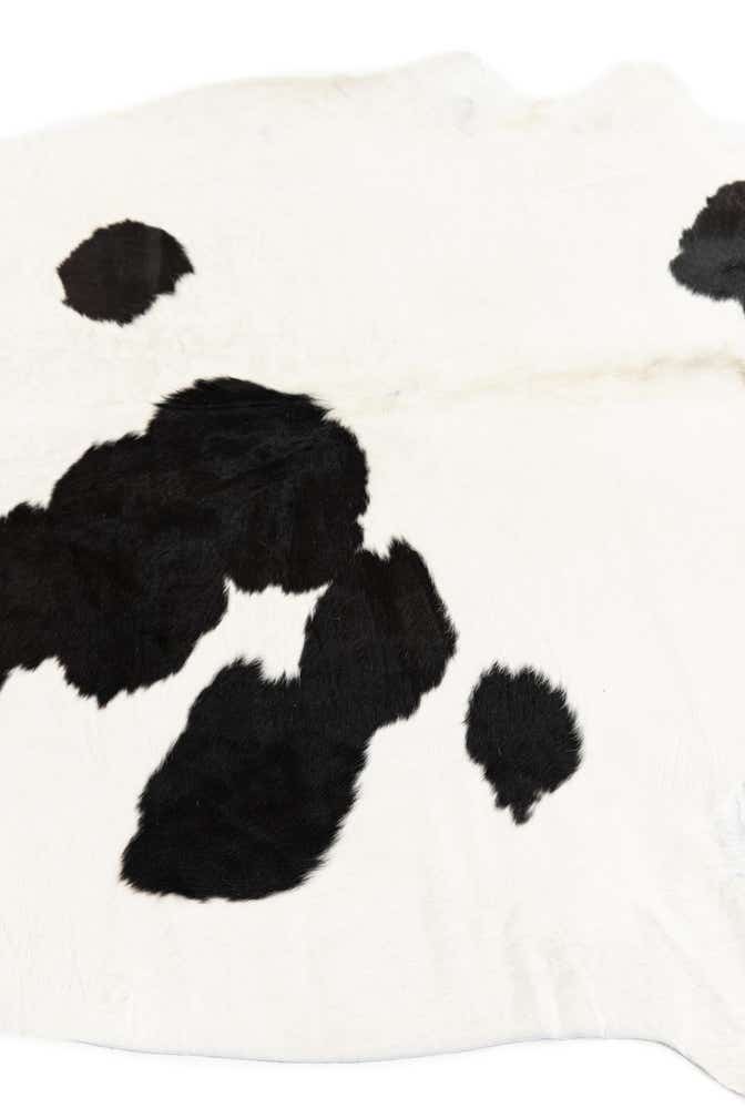 6' 3 x 6' 10 Cowhide Leather Rug