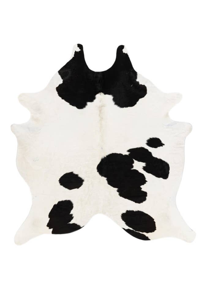 Detail image of 6' 3 x 6' 10 Cowhide Leather Rug