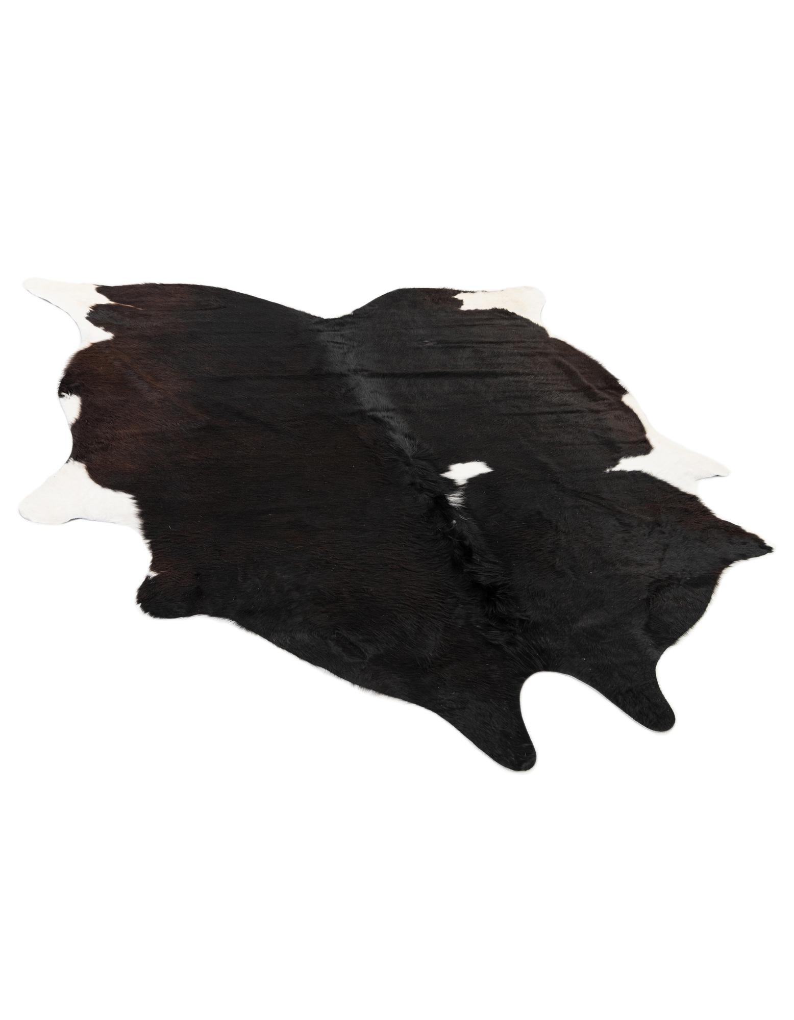 6' 2 x 7' 1 Cowhide Leather Rug