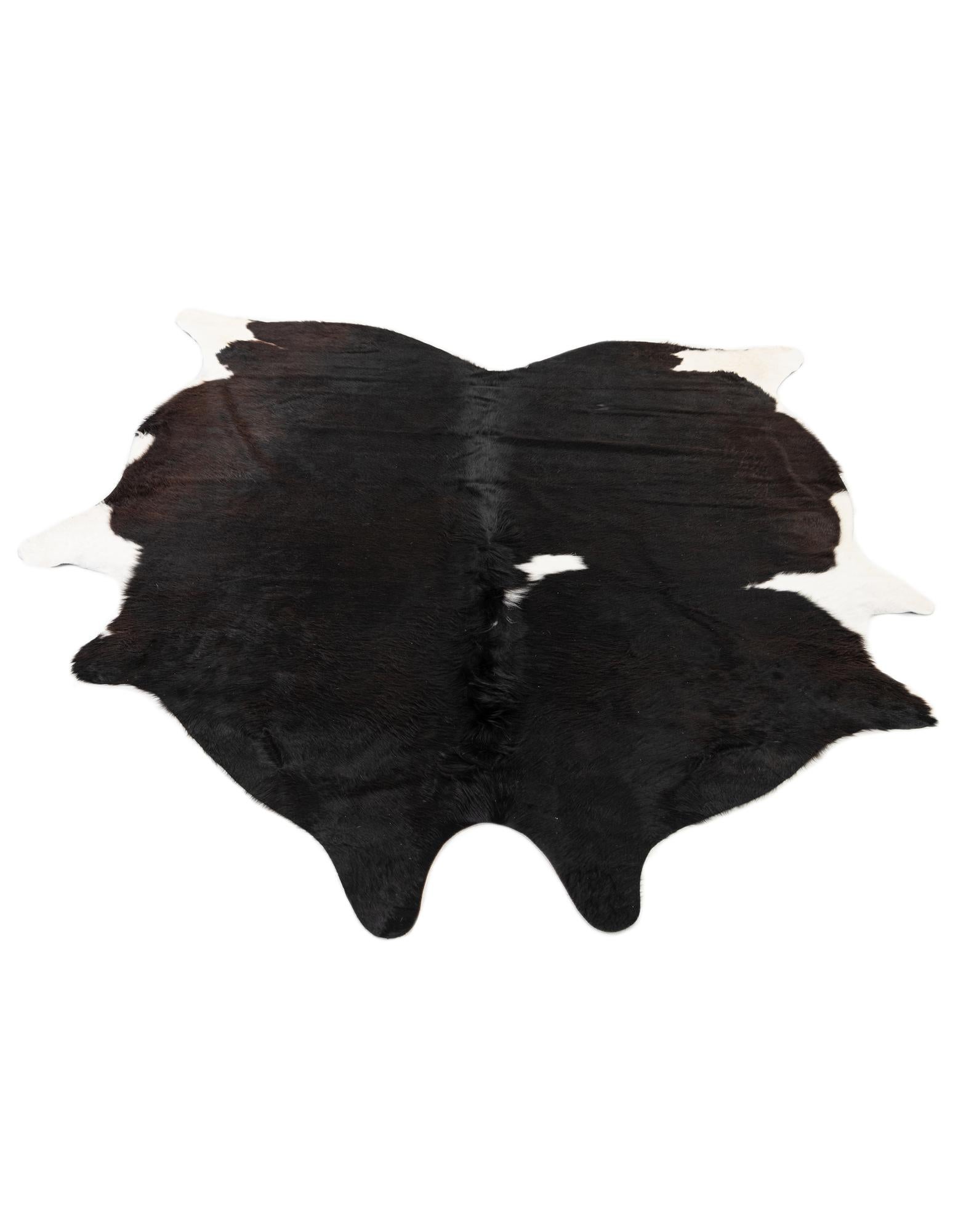 6' 2 x 7' 1 Cowhide Leather Rug