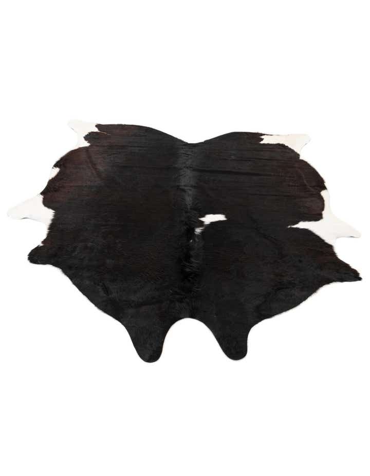 6' 2 x 7' 1 Cowhide Leather Rug