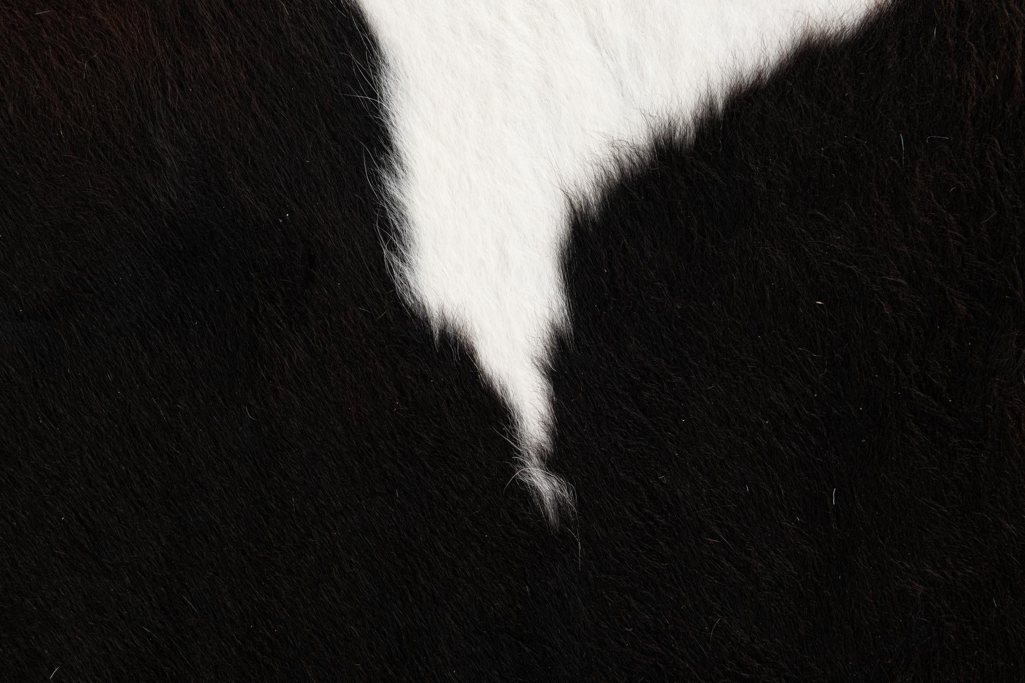 6' 2 x 7' 1 Cowhide Leather Rug