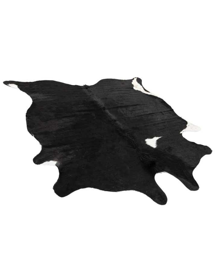6' 2 x 6' 10 Cowhide Leather Rug