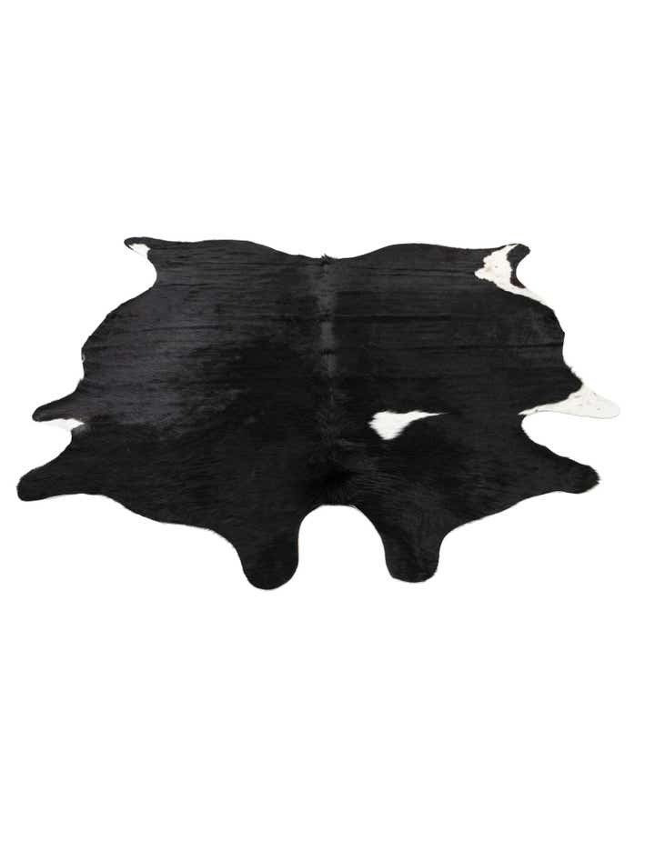 6' 2 x 6' 10 Cowhide Leather Rug