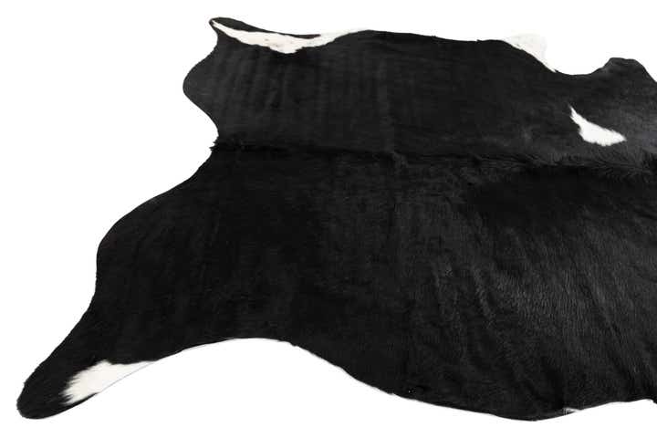 6' 2 x 6' 10 Cowhide Leather Rug