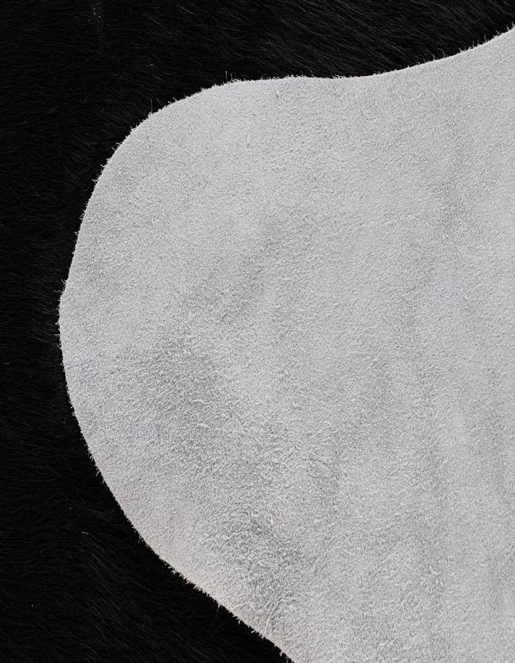 Detail image of 6' 2 x 6' 10 Cowhide Leather Rug