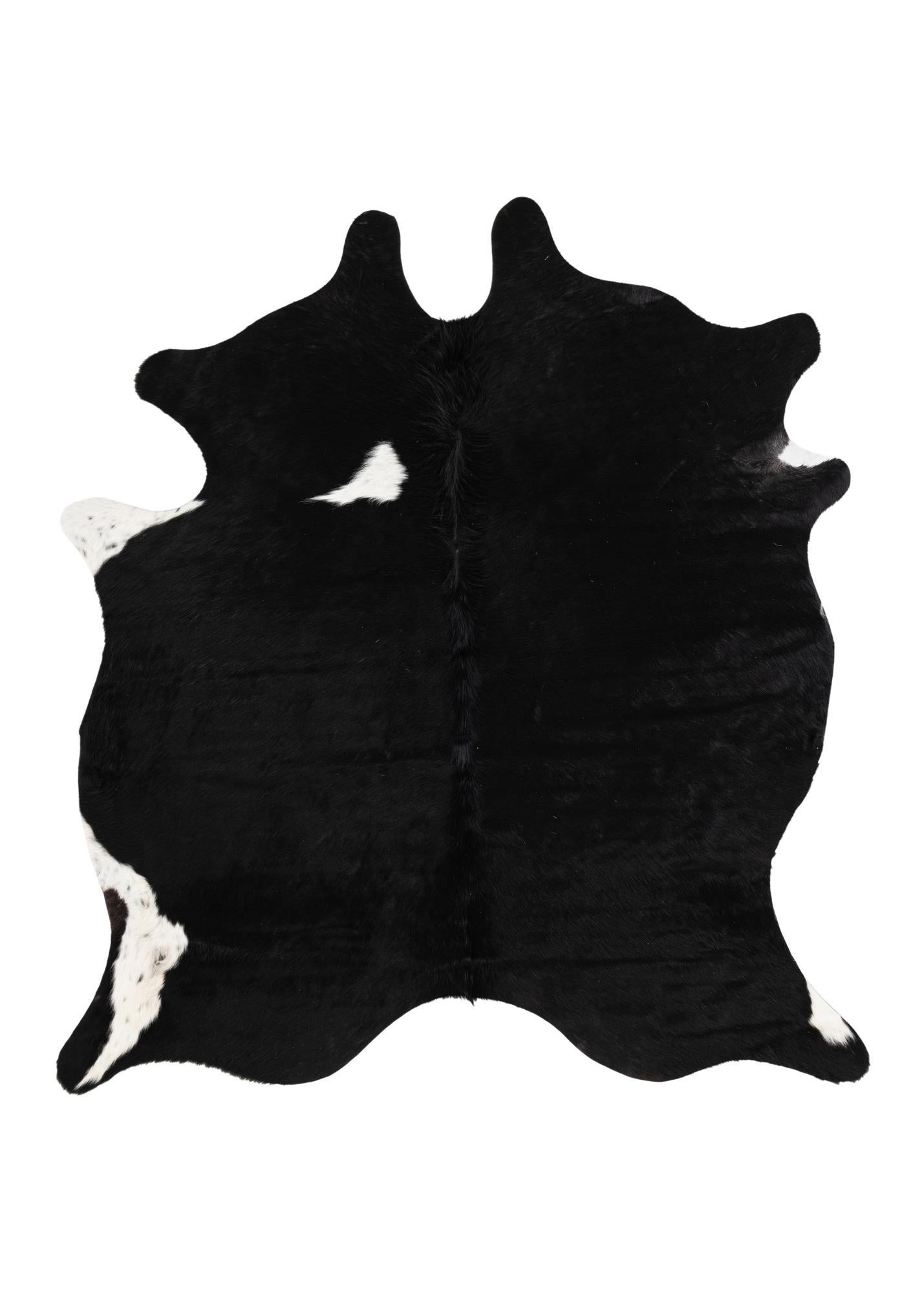 6' 2 x 6' 10 Cowhide Leather Rug