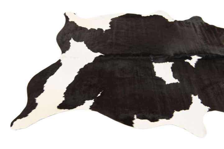 5' 2 x 6' 8 Cowhide Leather Rug
