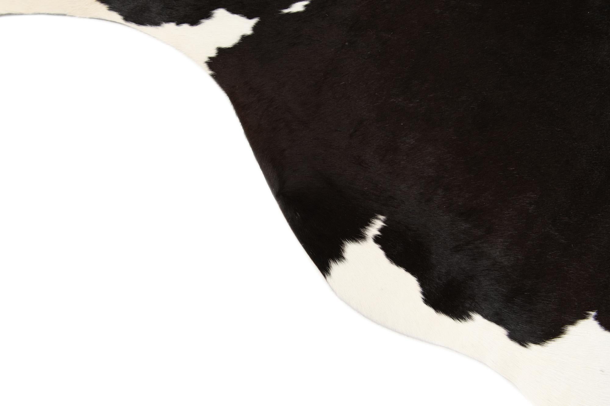 5' 2 x 6' 8 Cowhide Leather Rug