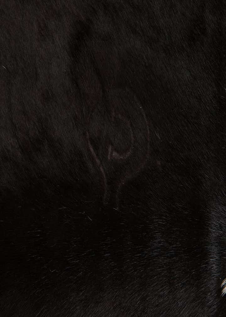 5' 2 x 6' 8 Cowhide Leather Rug