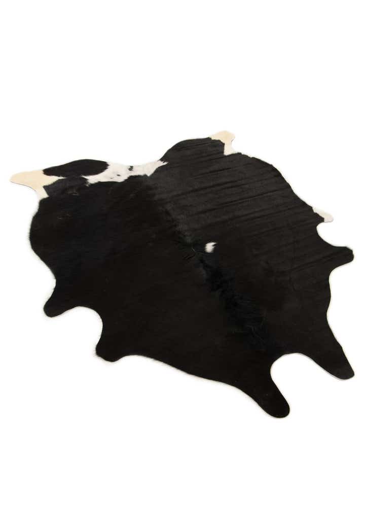 5' 1 x 6' 5 Cowhide Leather Rug