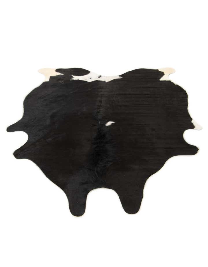 5' 1 x 6' 5 Cowhide Leather Rug
