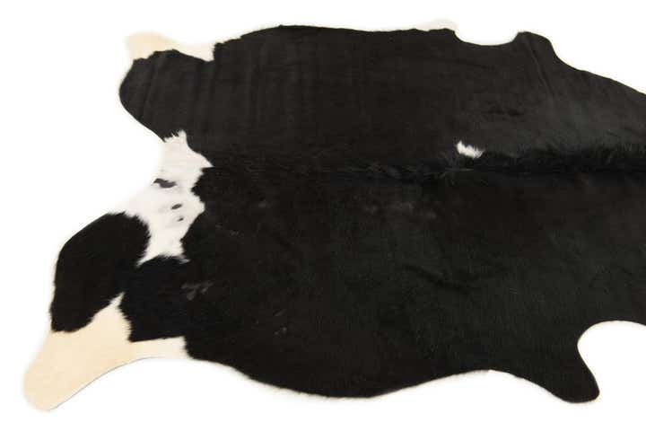 5' 1 x 6' 5 Cowhide Leather Rug