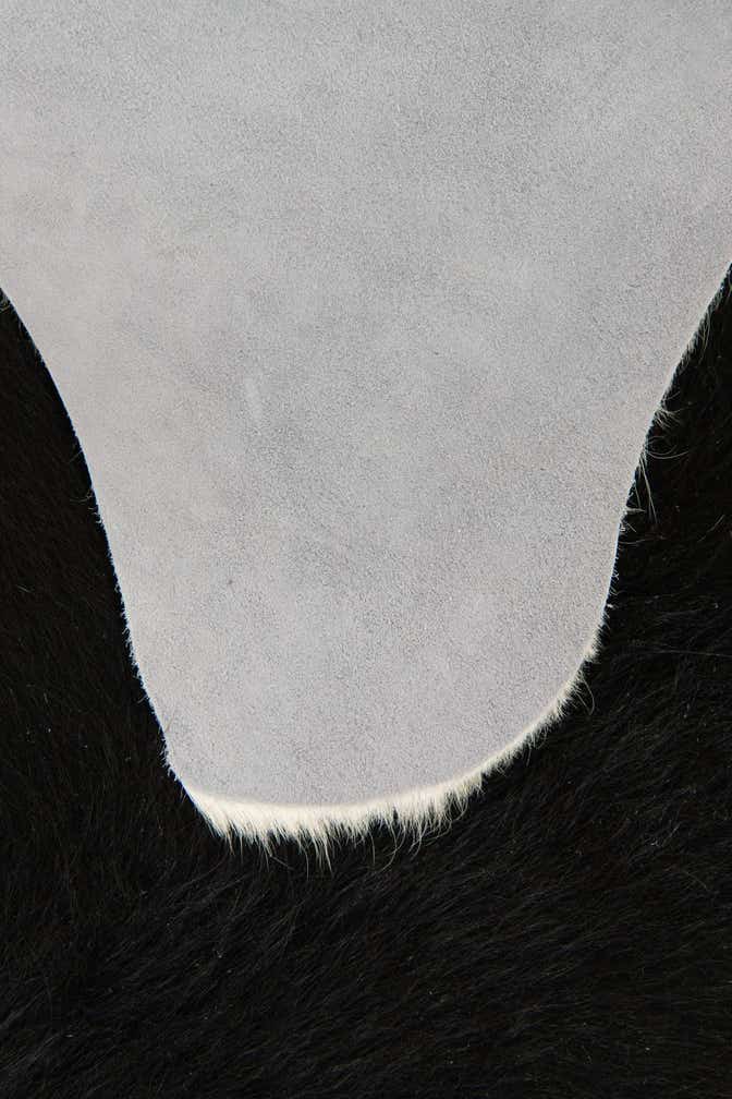 5' 1 x 6' 5 Cowhide Leather Rug