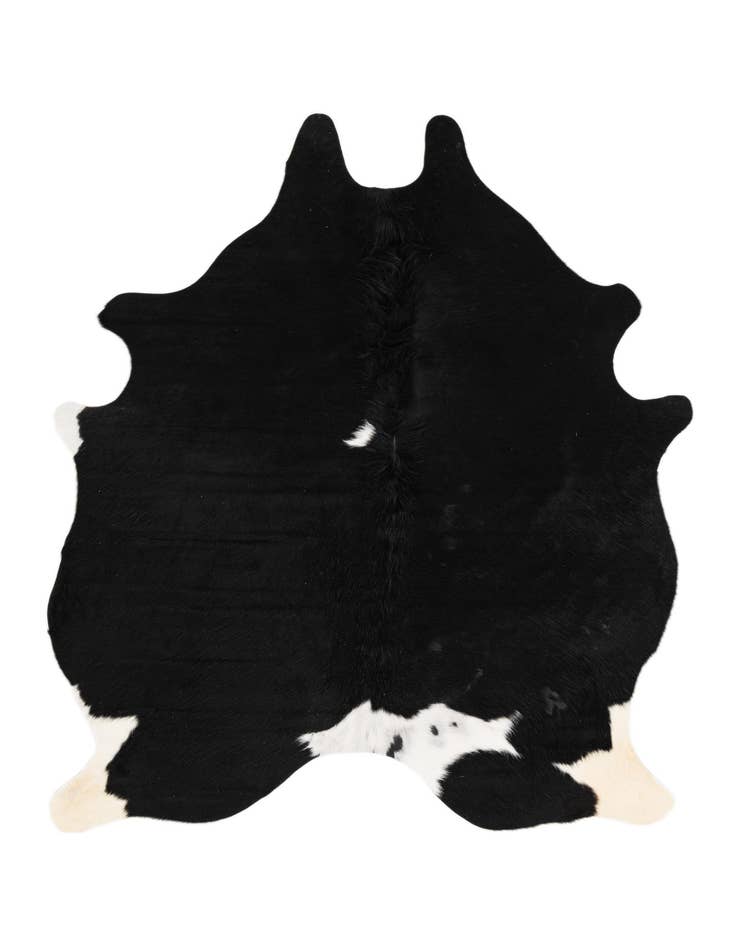 Detail image of 5' 1 x 6' 5 Cowhide Leather Rug