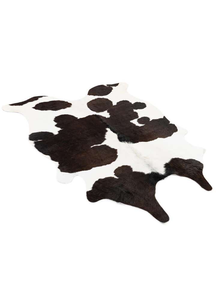 4' 8 x 5' 7 Cowhide Leather Rug