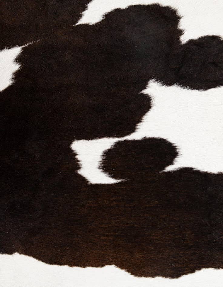 Detail image of 4' 8 x 5' 7 Cowhide Leather Rug
