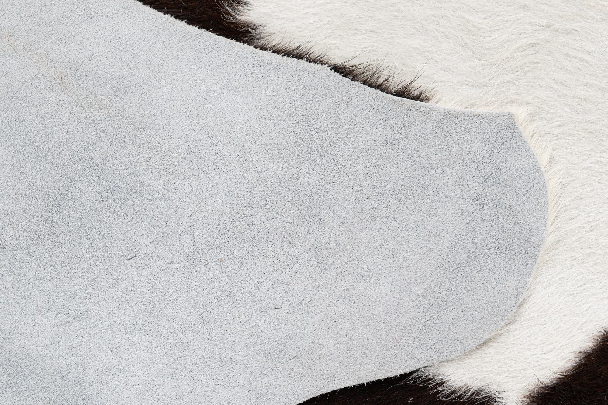 4' 8 x 5' 7 Cowhide Leather Rug