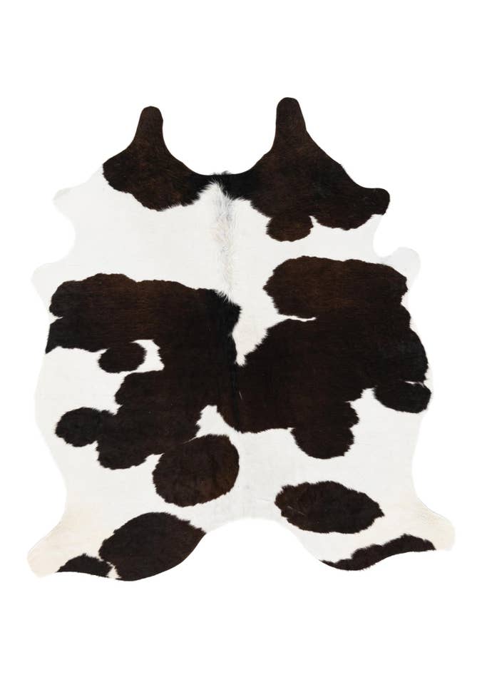 Detail image of 4' 8 x 5' 7 Cowhide Leather Rug