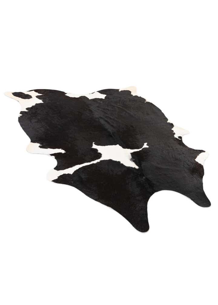 5' 4 x 6' 8 Cowhide Leather Rug