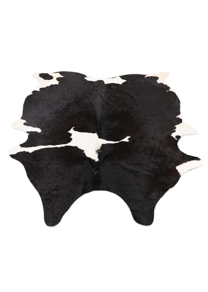 5' 4 x 6' 8 Cowhide Leather Rug