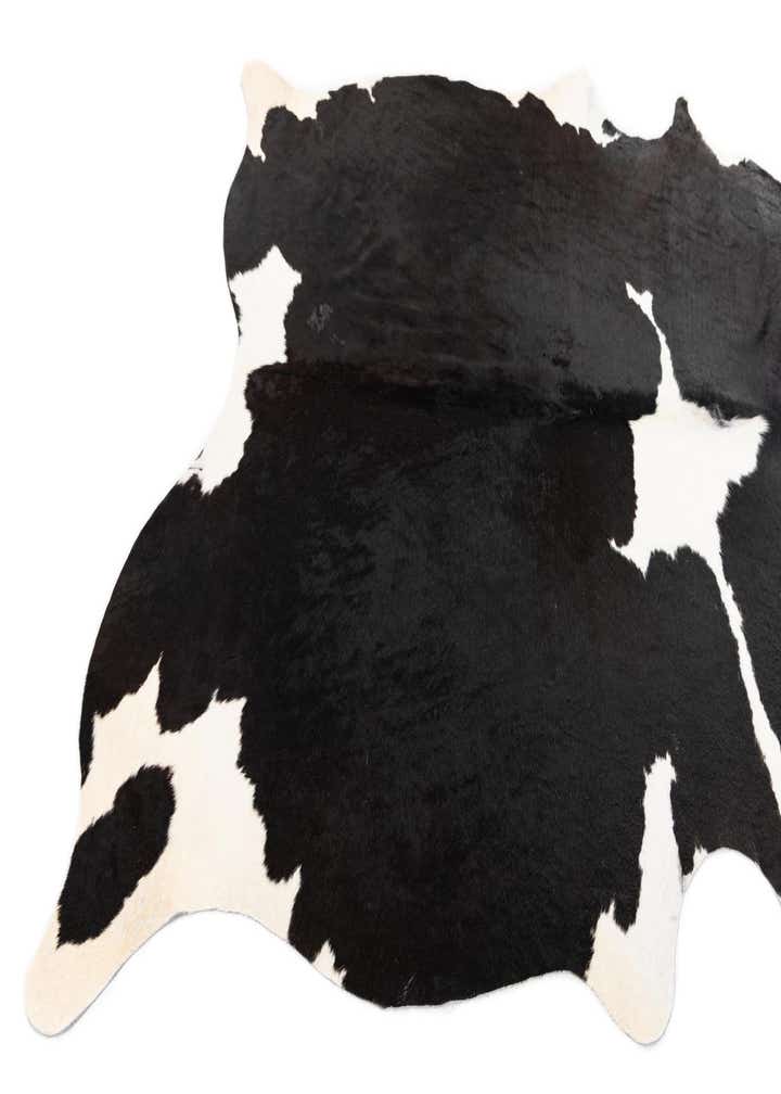 5' 4 x 6' 8 Cowhide Leather Rug