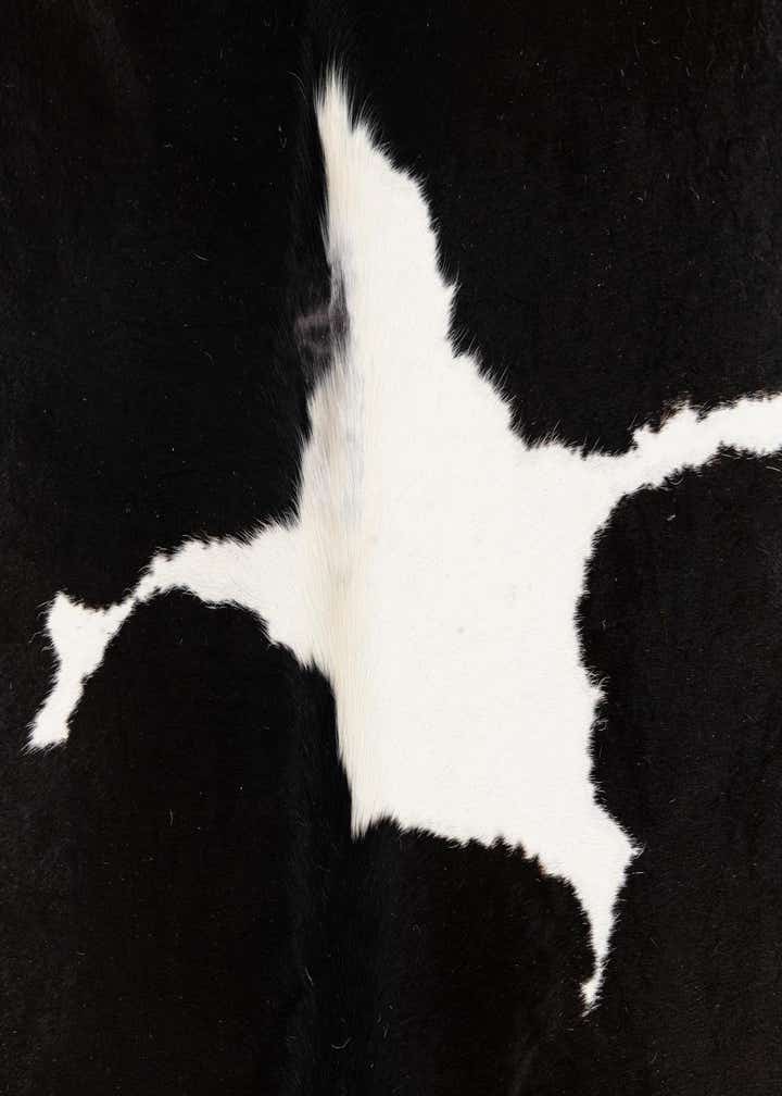 5' 4 x 6' 8 Cowhide Leather Rug