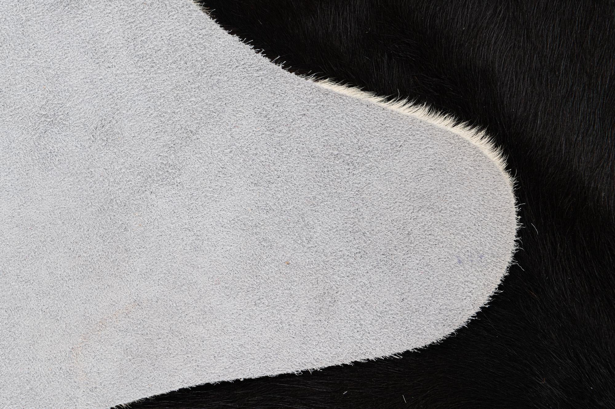 5' 4 x 6' 8 Cowhide Leather Rug