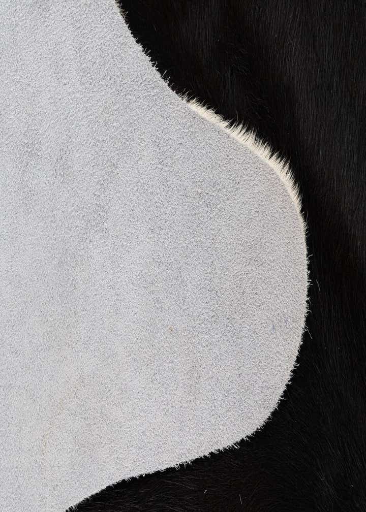 5' 4 x 6' 8 Cowhide Leather Rug