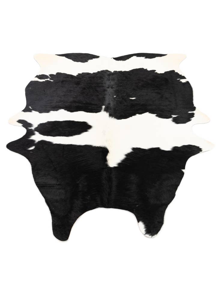 Detail image of 4' 8 x 6' 3 Cowhide Leather Rug