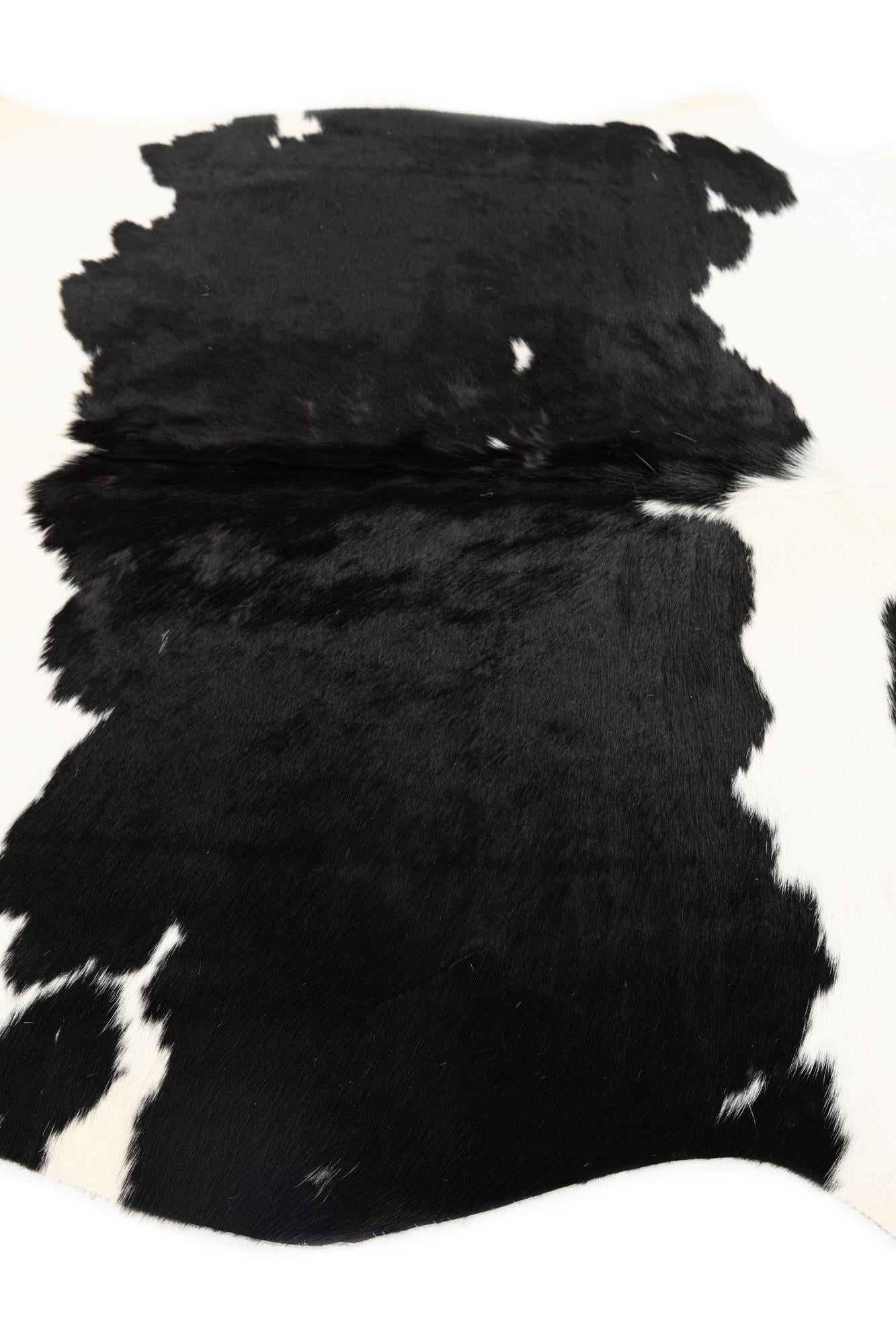 4' 8 x 6' 3 Cowhide Leather Rug