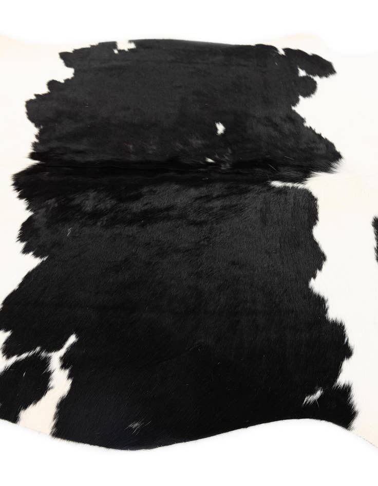 Detail image of 4' 8 x 6' 3 Cowhide Leather Rug