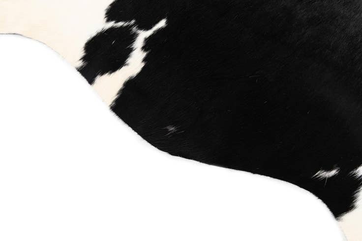 Detail image of 4' 8 x 6' 3 Cowhide Leather Rug